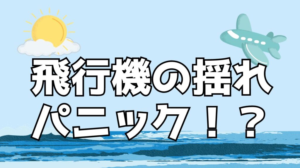 飛行機　揺れ　パニック